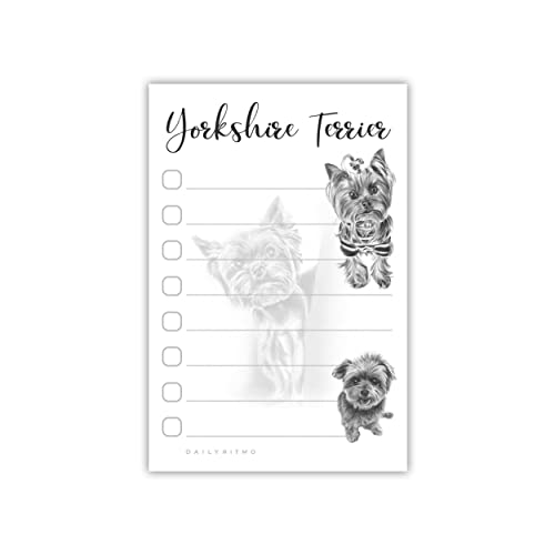 Yorkshire Terrier Yorkie Sticky Notepad to Do List | Yorkshire Terrier Dog Yorkie Lover Gifts for Women | Office School Supply Sticky Notes 4"x6" 50 Pages - size: Yorkshire Terrier
