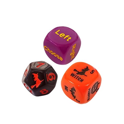 Ditch the Witch Dice Game for Ages 8+ – Fast-Paced Family Games with Custom 6 Sided Dice, Witch Counter, and Directional Play – Fun for 2-4 Players, Perfect for Gifting or Family Game Night