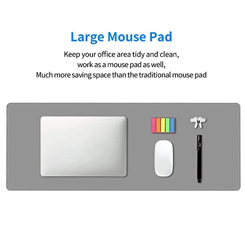 Gray Mouse Pad Extended Large Gaming Mousepad XL Big Long Oversized Desk Mat Stitched Edges 31.5 X 11.8 Inch for Home Office - color: Black13