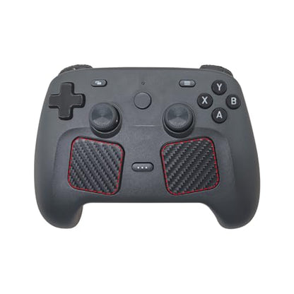 Flexible Silicone Grip Set for Steam Controller 2 2026 Joystick Caps Touchpad Protective Film Sticker and Rear Button Stickers Anti-sweat Reducing Finger Fatigue Improving Comfort Wear--proof Upgrade Kit (Black and White) - color: Black and White