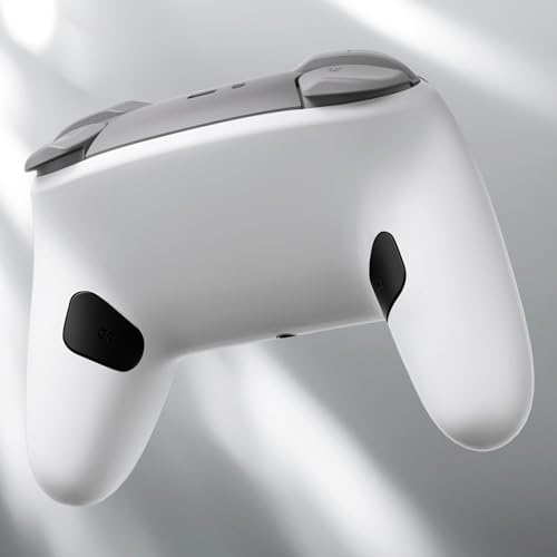 eXtremeRate Bottom Shell for Nintendo Switch 2 Pro, White | Custom DIY Rear Back Plate Housing Replacement Cover Case for Nintendo Switch 2 Pro Controller - color: White