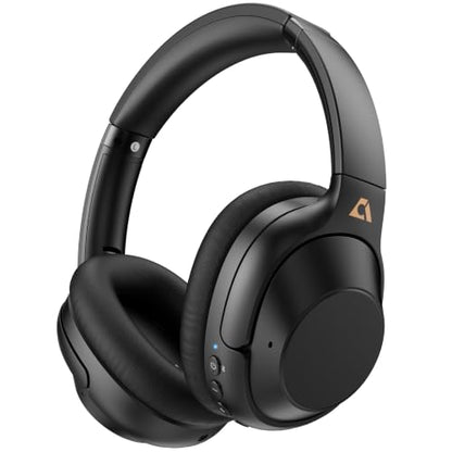 YMOO Noise Cancelling Headphones for Airplane, Wired Wireless ANC Headsets | Bluetooth 6.0 Over Ear Travel Headphones, LDAC Hi-Res Audio, 100H Playtime, Custom EQ via App