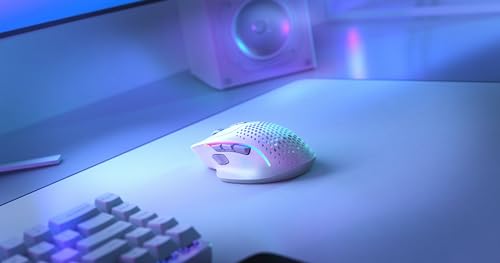 GLORIOUS Gaming Model I 2 Wireless Gaming Mouse - Hybrid 2.4Ghz & Bluetooth, 75g Superlight, 9 Buttons (2 Swappable), RGB, PTFE Feet, MMO/MOBA/FPS, Long Battery Life, Side Thumb Rest - White - color: Matte White, size: Model I2 Wireless