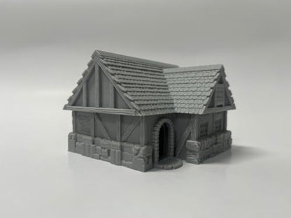 Generic Little Town and Village Houses Scene, Architecture Terrain Scenery for 18-22mm Miniatures Wargame, 3D Printed and Paintable (Standard Edition)