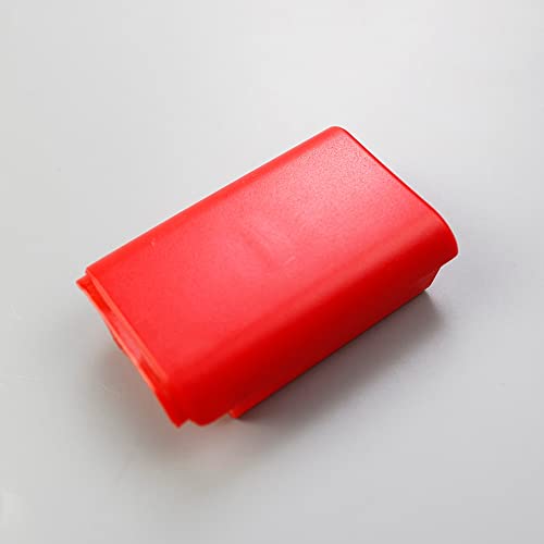 1PCS Battery Pack Cover Shell Shield Lid Kit Replacement for Xbox 360 Controller Battery Cover Shell (red) - color: red