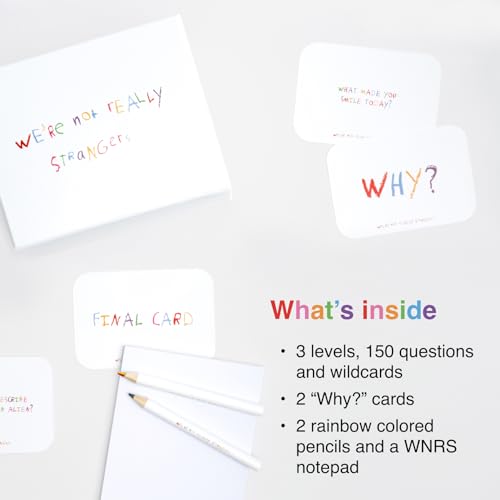WE'RE NOT REALLY STRANGERS Kids Edition, Conversation Card Games for Kids | 150 Conversation Cards for Kids, Adults, & Teens, Fun Memorable Family Game Nights and Kid’s Party, Ages 5+, 2-6 Players - style: Kids