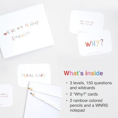 WE'RE NOT REALLY STRANGERS Kids Edition, Conversation Card Games for Kids | 150 Conversation Cards for Kids, Adults, & Teens, Fun Memorable Family Game Nights and Kid’s Party, Ages 5+, 2-6 Players - style: Kids