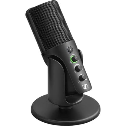 Sennheiser Profile USB Condenser Microphone with Desktop Stand Bundled with Microphone Boom Arm + Wind Screen Pop Filter + Microfiber Cleaning Cloth (4 Items) - style: Profile Mic + Arm & Pop Filter