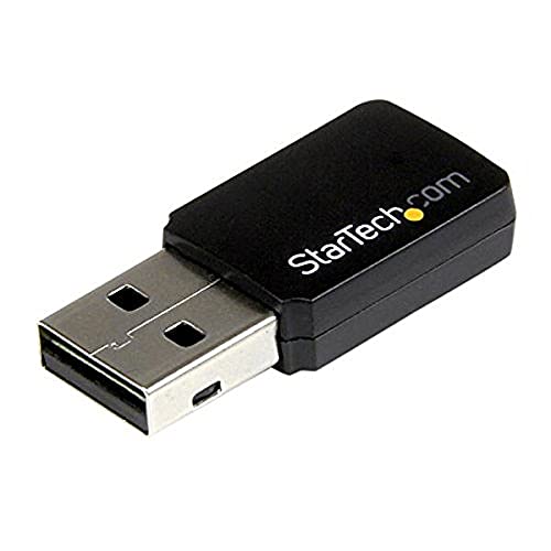 StarTech USB 2.0 AC600 Mini Dual Wireless-AC Network Adapter (USB433WACDB) | 1T1R 802.11ac WiFi Adapter, 2.4GHz / 5GHz USB Wireless, Band - size: 433 Mbps AC, style: USB 2.0
