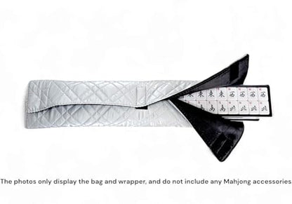 Premium Silver Mah Jongg Carry Bag – Professional Soft Case with Extra Storage