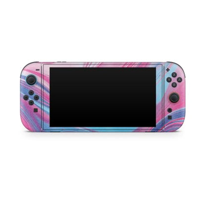 Glossy Glitter Gaming Skin Compatible with Nintendo Switch 2 Console Only - Magenta Pour - Premium 3M Vinyl Protective Wrap Decal Cover - Easy to Apply | Crafted in The USA by MightySkins - color: Magenta Pour, size: Switch 2 Console Skin Only, style: Glo