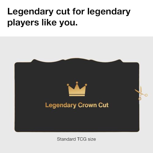 Alfies! The Whispering One – Legendary Crown Playmat | Hand-Foiled Gold Details | Perfect Trading Card Gift | Custom Shape Design | Compatible with Magic | MTG playmat