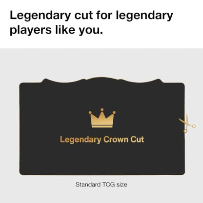 Alfies! The Whispering One – Legendary Crown Playmat | Hand-Foiled Gold Details | Perfect Trading Card Gift | Custom Shape Design | Compatible with Magic | MTG playmat