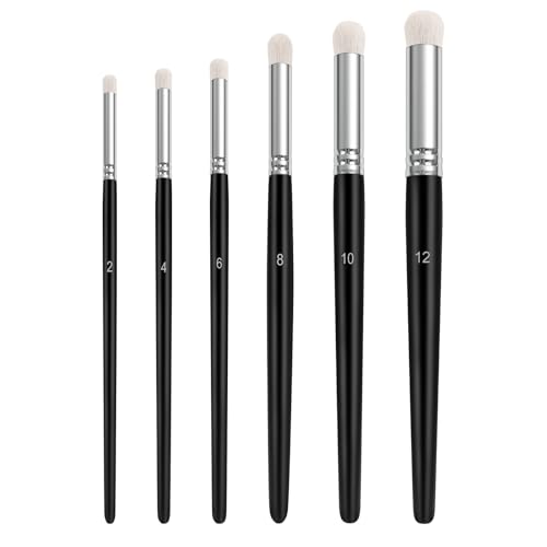 Dry Brush Set, 6 Different Sizes | Professional Art & Advanced Acrylic Paint Brushes, Detail Paint Brush, Model Wargames Miniature, Watercolor Oil Painting