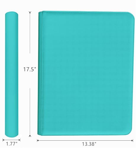 1000+ Pockets Trading Card Binder, 16 Pocket Ringless Side Loading Card Holder Album, Trading Card Album Fit for YuGiOh, MTG, TCG, Game, Sports Cards, Business Cards (Sky Blue) - color: Sky Blue