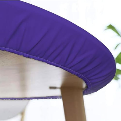 Famame Mardi Gras Carnival Hats Round Fitted Tablecloth with Elastic Protector Table Kitchen Dinner Waterproof Oil-Proof Table Covers Fits 40"-44", Small - color: Mardi Gras Carnival Hats, size: Small (40"-44")