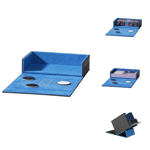 Pocket Dice Box (Adventurer Module) - Built-in Life Tracker - Fits 15 Counter Dice (15 mm) or 30+ Unsleeved Cards - Stores Inside Adventurer - MTG, PTCG & More (2. Enigma (Black/Blue)) - color: 2. Enigma (Black/Blue)