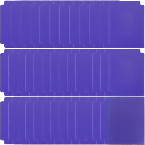 CRASPIRE 60Pcs Plastic Card Dividers Trading Card Dividers Plastic Slate Blue Index Playing 3.7 x 2.8 Inch Board Cardstock Separators Sheets for Trading Standard Storage Boxes MTG Sports TCG Separator - style: Blue 60Pcs