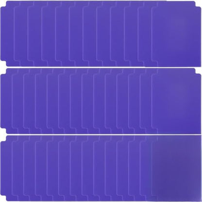 CRASPIRE 60Pcs Plastic Card Dividers Trading Card Dividers Plastic Slate Blue Index Playing 3.7 x 2.8 Inch Board Cardstock Separators Sheets for Trading Standard Storage Boxes MTG Sports TCG Separator - style: Blue 60Pcs