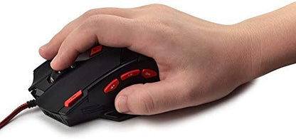 Zelotes Wired Gaming Mouse, 9200DPI, 8 Programmable Buttons, USB Optical Ergonomic Mouse, Corded Computer Mouse, Mouse Gaming for PC, Mac, Black