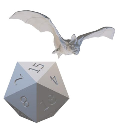 Set of 5 Small Animal Miniatures for DND Pathfinder RPG Unpainted Resin 28mm-32mm (Bat)