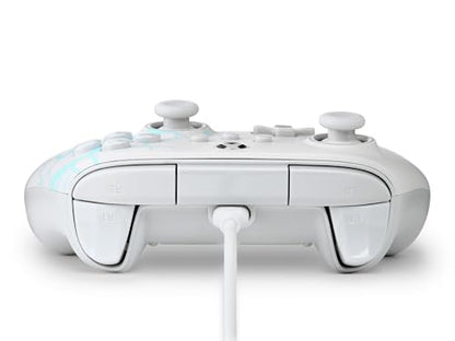 PowerA Advantage Wired Controller for Xbox Series X|S - Arctic Ice, gamepad, hall effect thumbsticks, gaming controller, USB-C, Works with Xbox One, Officially Licensed - style: Arctic Ice