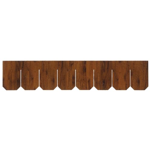 Miniature Roof Shingle Strips for 1:12 Scale Dollhouse Roofing | Set of 25 Strips, REDUCIO! - color: Warm Brown Wood