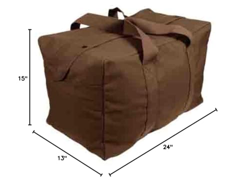 Rothco Canvas Parachute Cargo Bag | Built From Rugged Canvas, This Spacious Cargo Bag Hauls Gear With Ease—Durable, Reliable, And Ready - color: earth brown
