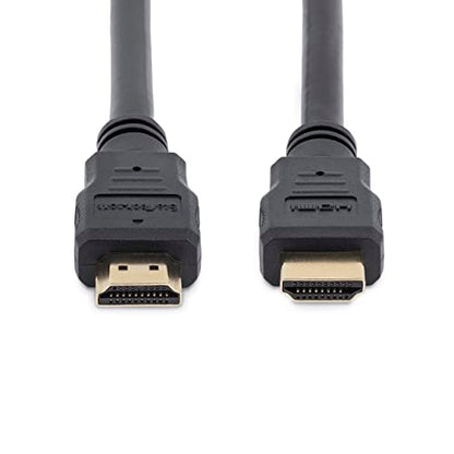 StarTech.com 1m (3ft) HDMI Cable - 4K High Speed HDMI Cable with Ethernet - UHD 4K 30Hz Video - HDMI 1.4 Cable - Ultra HD HDMI Monitors, Projectors, TVs & Displays - Black HDMI Cord - M/M (HDMM1M) - size: 1 meter