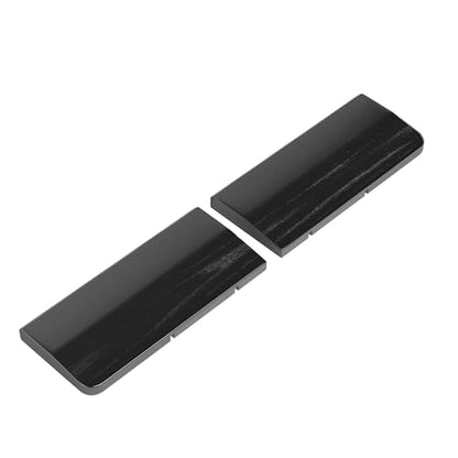 Faluber Wooden Wrist Rest with Black Lacquered -Mini Size Pack of 2 -Black Coating -Mechanical Gaming Keyboard Ergonomic Palm Rest -7 Inches/20mm Thick (Twin Mini Pack, Black Lacquered) - color: Black Lacquered, size: Mini