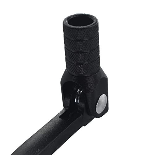 CNC Aluminum Motorcycle Gear Shifter Lever, Foldable Pedal Shifter Fit for 50cc 110cc 250cc CRF50 XR50 XR CRF Dirt Pit Monkey Bike Motorcycle ATV Quad Black Black - color: Black