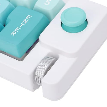 Fabater Mechanical Number Pad, Wired USB Numeric Keypad with 12 RGB LED Backlight and Joystick Roller, 12 Keys Macro Keyboard for Laptop PC Gaming, Numpad for Laptop Computer (Green) - color: Green
