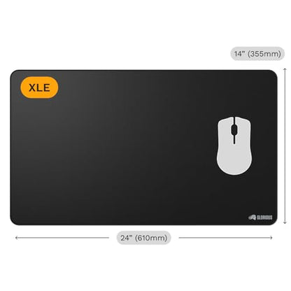 Glorious Gaming Mouse Pad GMP 2 - Extended XL - Spill-Proof Mouse Pad, Optimised for Gaming Sensors, Balanced for Speed & Control, Anti-fray Edges - 24" x 14" x 0.12" - Extra Large Extended Desk Mat