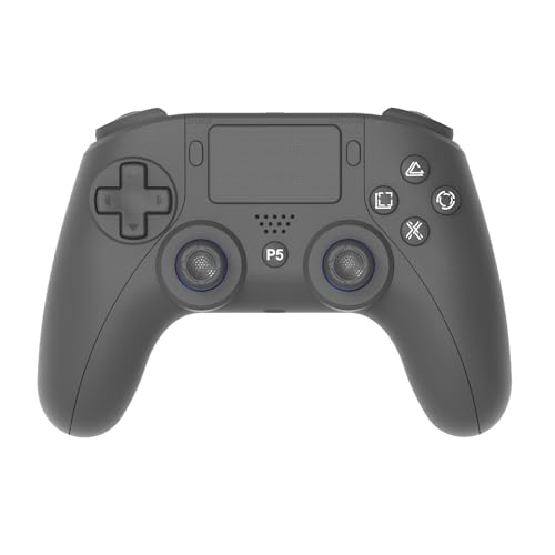 Wireless Anti-Stick Drift Controller for PS5/PC - Features, Turbo, 6-Axis Gyro, Dual Vibration, Macro Back Buttons, Touchpad, Bluetooth 5.0, 3.5mm Audio Jack & Built-in Microphone (BLACK2) - color: BLACK2