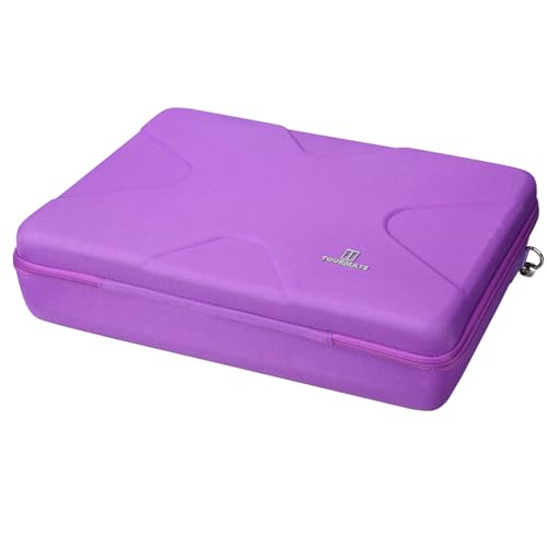 Tourmate Hard Storage Case for BOIFUN/YOTON/POFOTO/PJGCWB/WONNIE 17.5" Portable DVD Player，14'' 15.5" 15.7" 16.9" With Fixed Spring Rope EVA Box (Only Case)(Purple) - color: Purple