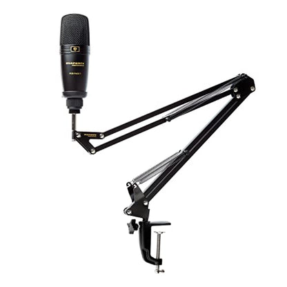 Marantz Professional Pod Pack 1 USB Condenser Microphone Kit for Gaming, Streaming and Podcasting with Built-In Audio Interface, Adjustable Boom Arm and Desk Clamp, Plug-and-Play - style: USB Mic w/ Boom Arm