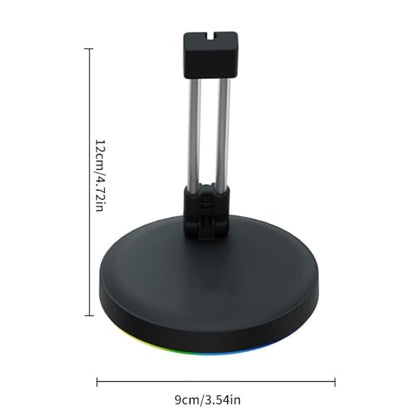 Color LED Gaming Mouse Bungee Slipproof Rubber Base Cable Management Bracket