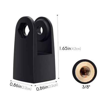 SUNMON Microphone Mount Adapter for HyperX QuadCast, Replacement for HyperX QuadCast Mount Adapter, Mic Stand Adapter for 3/8" Boom Arm - color: QuadCast Boom Arm Adapter