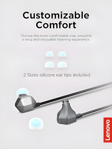 Lenovo Legion RGB Gaming in-Ear Headphones with USB-C E510-7.1 Surround Sound, Hi-Res Audio, in-Line Controller with RGB Lights - Compatible with PC, Tablet, Phone