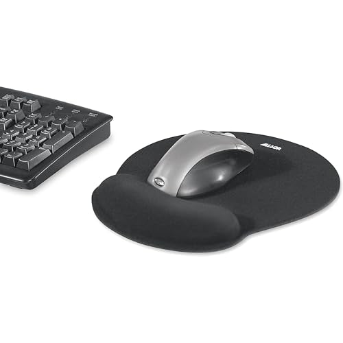 Allsop Mouse Pad Pro Memory Foam Mouse Pad - Black (30203),(Pack of 6) - color: Black, size: 10.8L x 10.6W inches (Pack of 6)