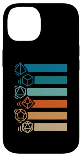 RPG Gamer Retro Polyhedral D20 Dice Set Nerdy Men Women Kids Case for iPhone 14