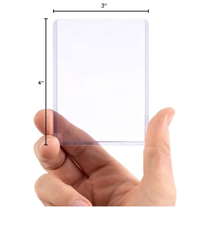 Vault X Toploaders 55pt (50 Pack), 3" x 4" Seamless Clear Rigid Card Holders for Trading Cards TCG - size: 50 Pack, style: 55pt