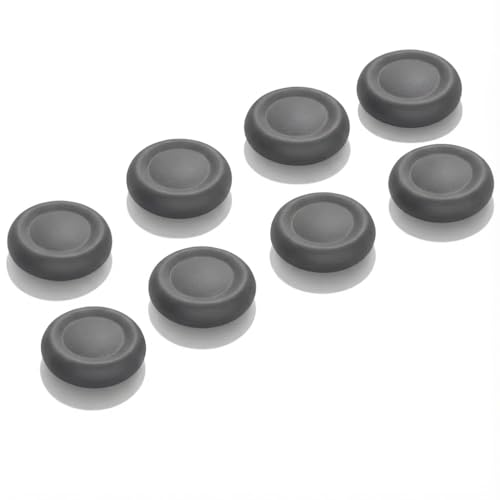 Ferkurn Replacement Thumb Grips Cap Compatible with PS5/4 Controller Edge Accessories, Anti-Slip Anti-Stickiness Anti-Scratch Joystick Caps Controller Thumbstick Grips Replacement Button, Repair Part - color: Grey
