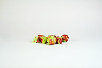1985 Games Cherry Cat Milk Carton Dice Set – Milk Carton-Inspired Dice for DND | TTRPGs & Tabletop Roleplaying - color: Cherry