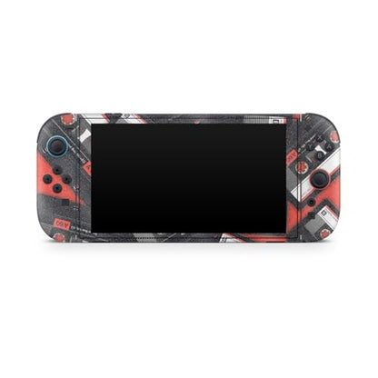 Glossy Glitter Gaming Skin Compatible with Nintendo Switch 2 Console Only - Mixtape - Premium 3M Vinyl Protective Wrap Decal Cover - Easy to Apply | Crafted in The USA by MightySkins - color: Mixtape, size: Switch 2 Console Skin Only, style: Glossy Glitte