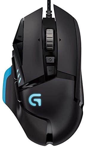 logitech G G502 Proteus Spectrum RGB Tunable Gaming Mouse, 12,000 DPI On-The-Fly DPI Shifting, Personalized Weight and Balance Tuning with (5) 3.6g Weights, 11 Programmable Buttons