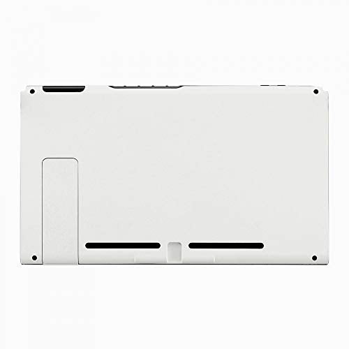 eXtremeRate White Console Back Plate for Nintendo Switch, DIY Replacement Housing Shell Case for Nintendo Switch Console with Kickstand [Only the Backplate, NOT the Console] - color: White
