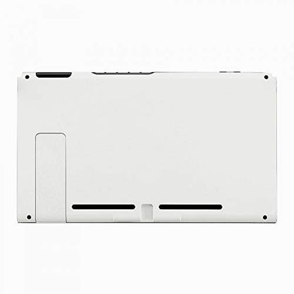 eXtremeRate White Console Back Plate for Nintendo Switch, DIY Replacement Housing Shell Case for Nintendo Switch Console with Kickstand [Only the Backplate, NOT the Console] - color: White
