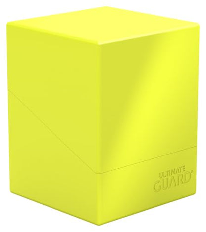 Ultimate Guard Boulder Solid 100+, Deck Case for 100 Double-Sleeved TCG Cards, Neon Yellow, Secure & Durable Storage for Trading Card Games, No Transparency - color: Neon Yellow
