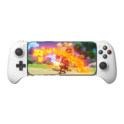 8BitDo Ultimate Mobile Gaming Controller for Android devices, Bluetooth Mobile Game Controller with Hall Effect Joysticks and Hall Triggers (White) - color: White